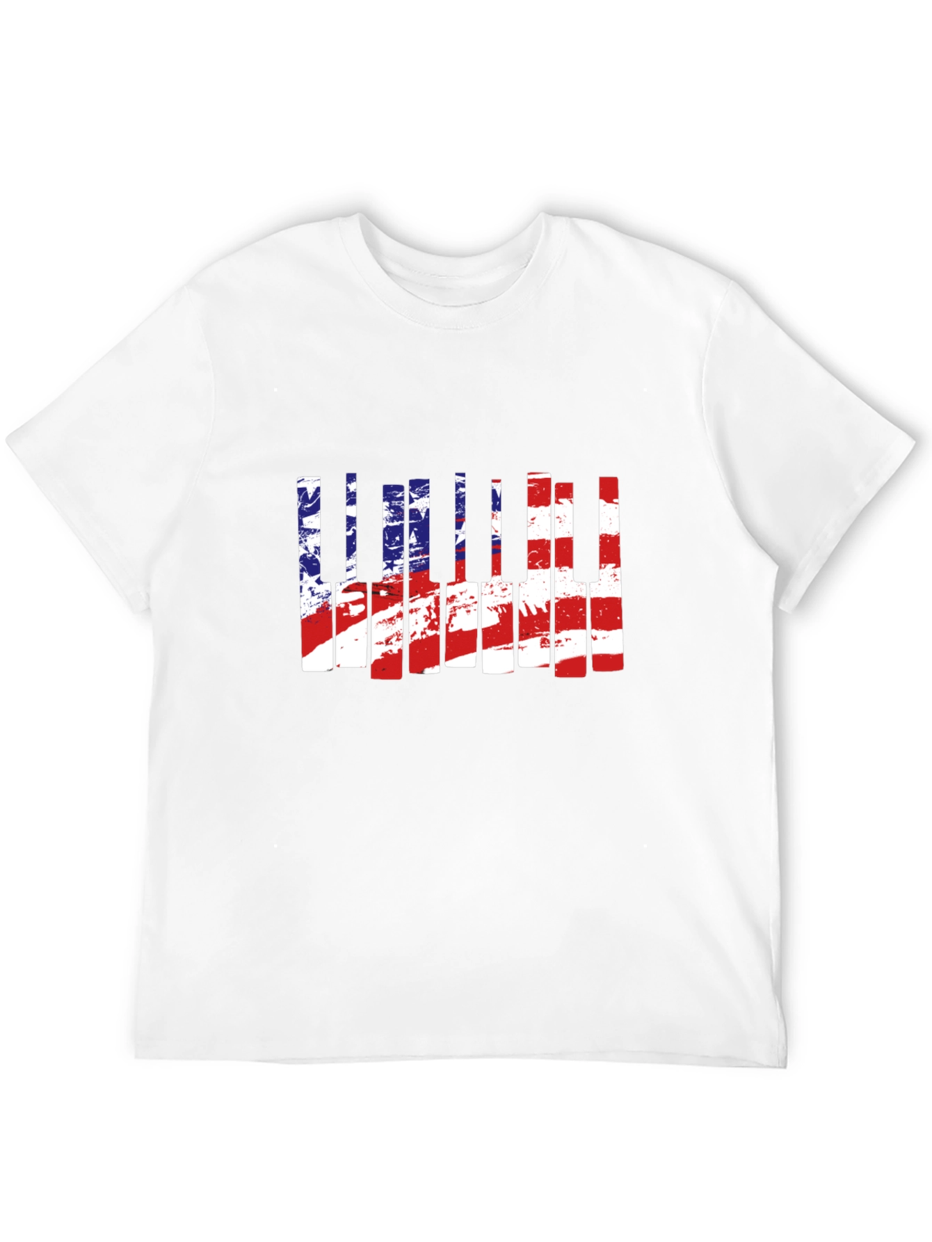 American Flag Piano T-Shirt