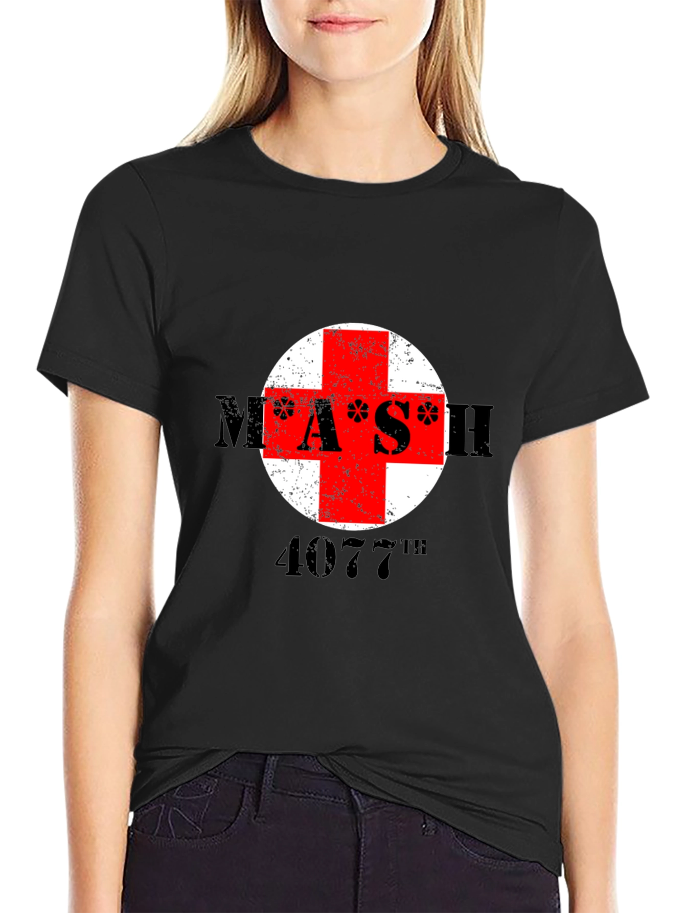 MASH 4077th T-Shirt - Red Cross Design