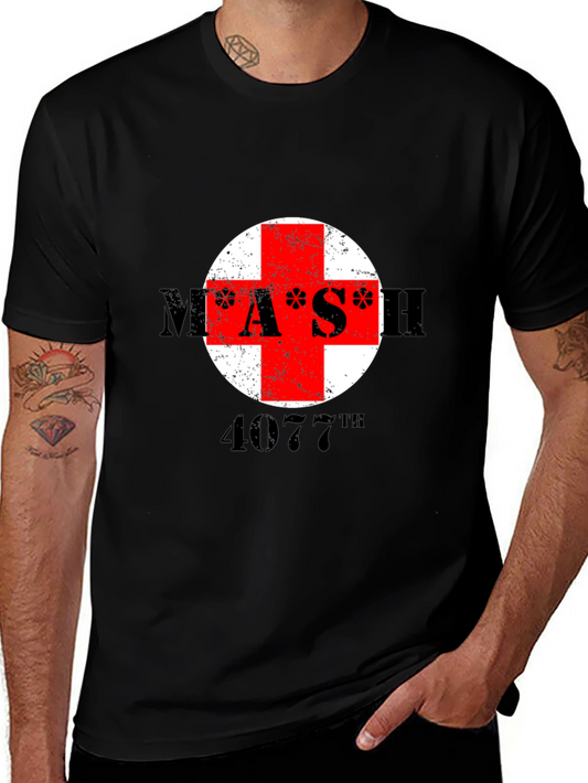 MASH 4077th T-Shirt - Red Cross Design