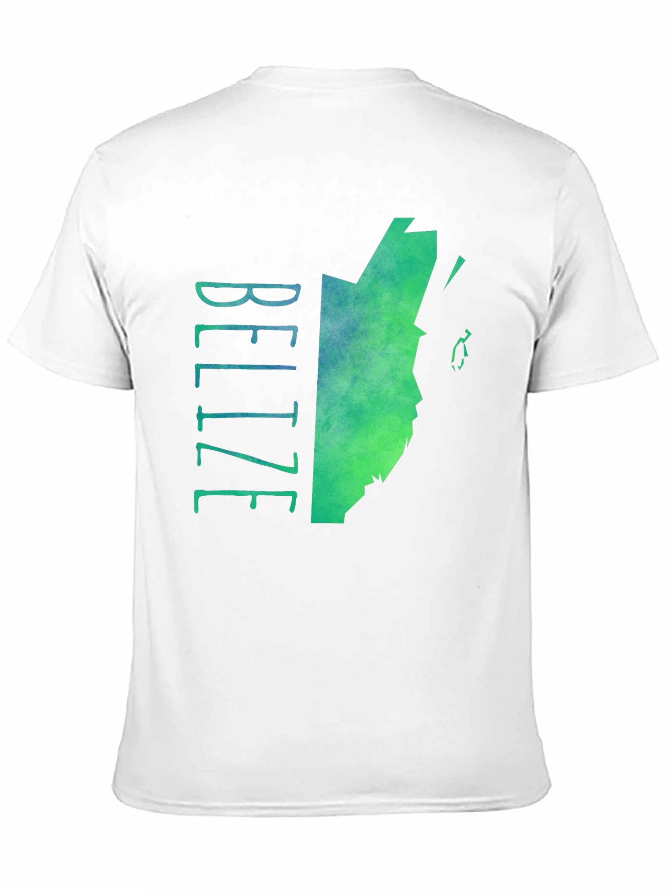 Belize Map Graphic Tee - Black Cotton Blend T-Shirt