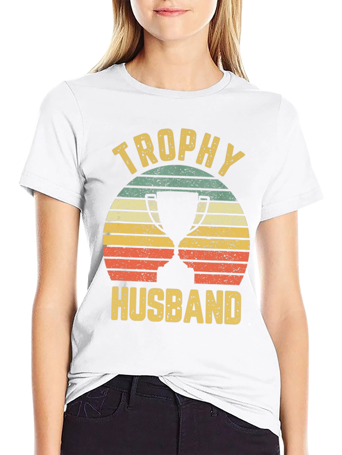 Trophy Husband Graphic Tee - Retro Style
