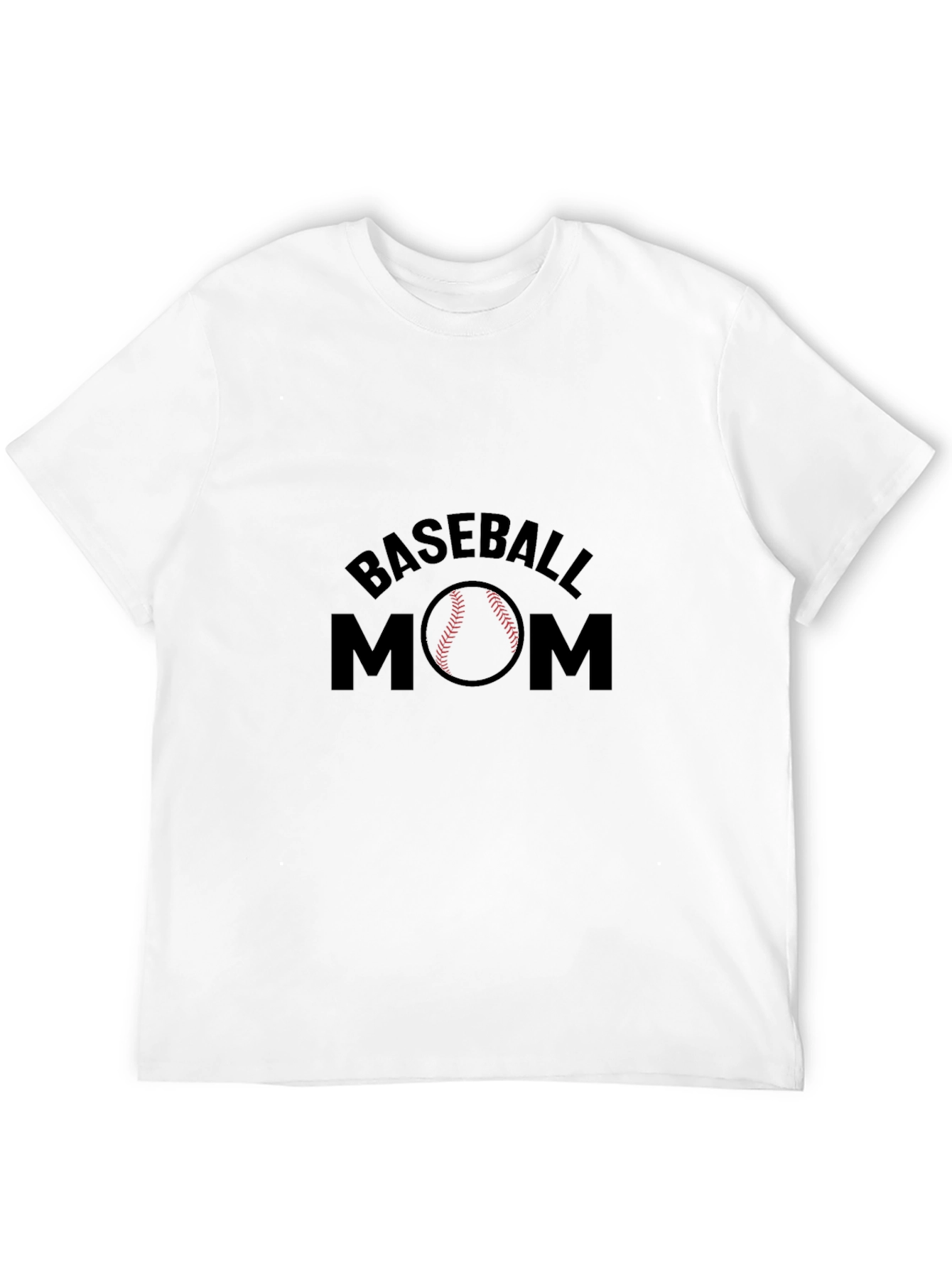 Baseball Mom Graphic Tee - Black