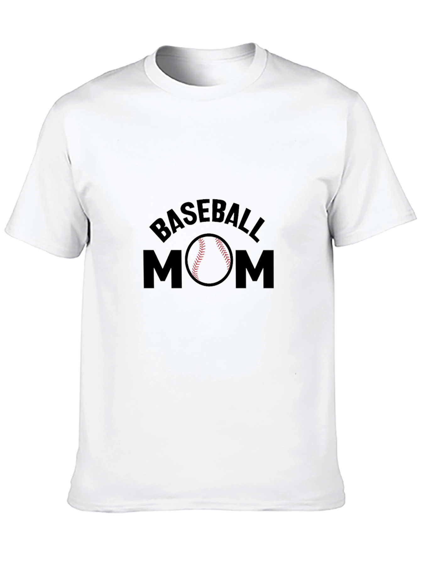 Baseball Mom Graphic Tee - Black