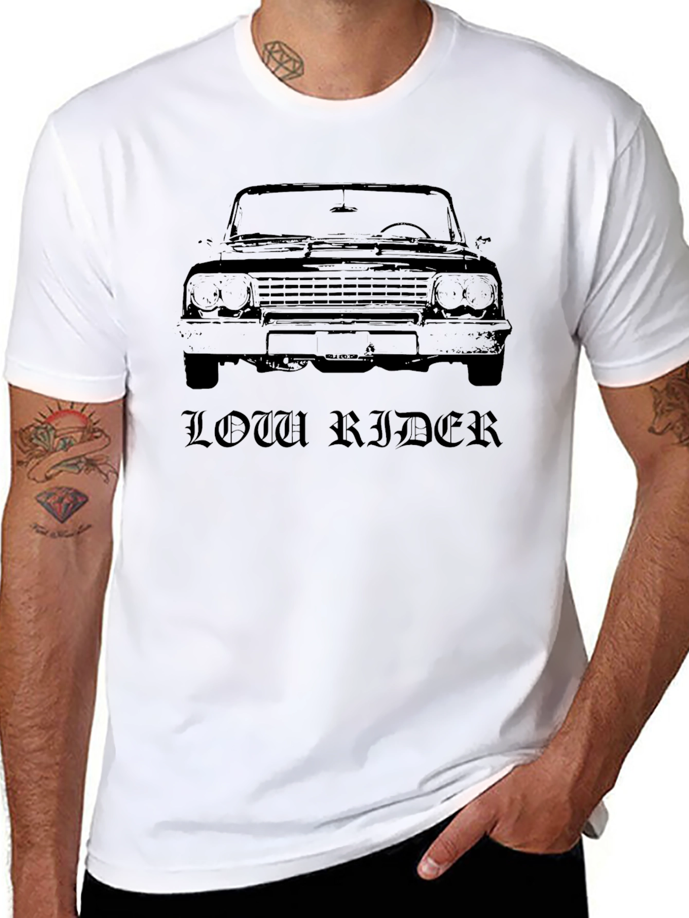 Low Rider Classic Car Graphic T-Shirt