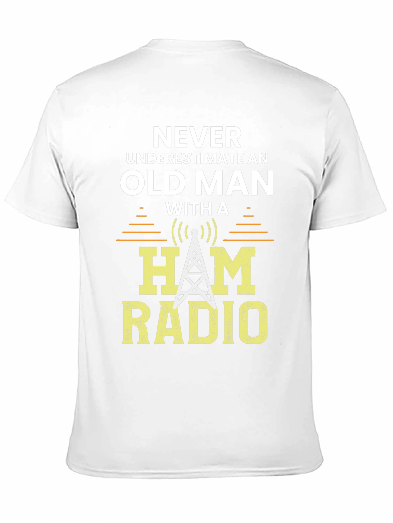 Ham Radio Old Man Graphic T-Shirt