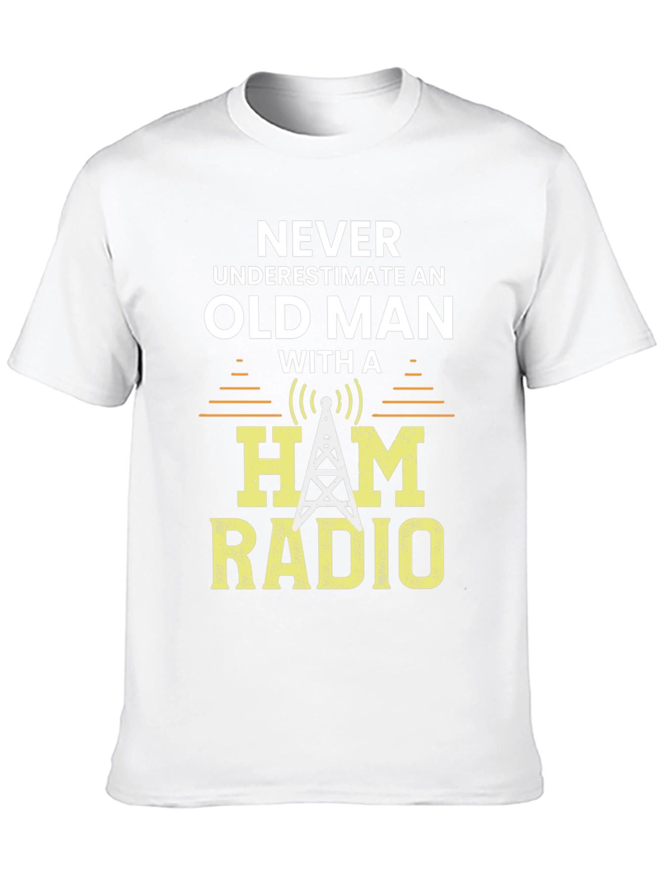 Ham Radio Old Man Graphic T-Shirt