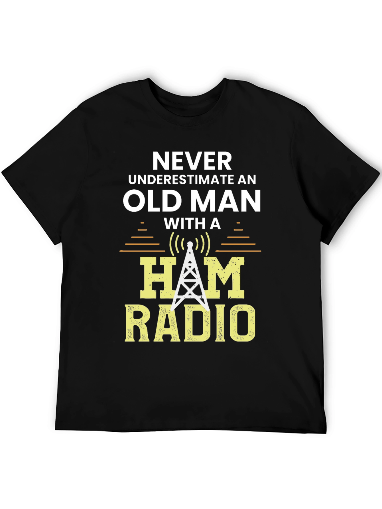 Ham Radio Old Man Graphic T-Shirt