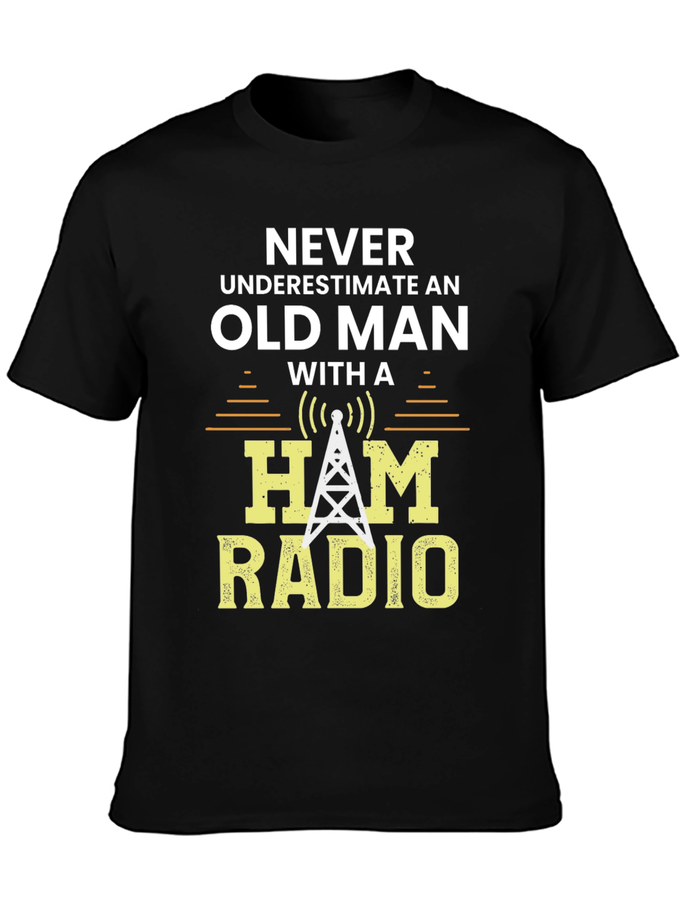Ham Radio Old Man Graphic T-Shirt