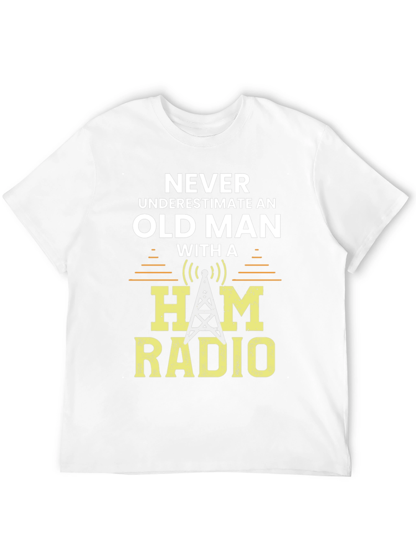 Ham Radio Old Man Graphic T-Shirt