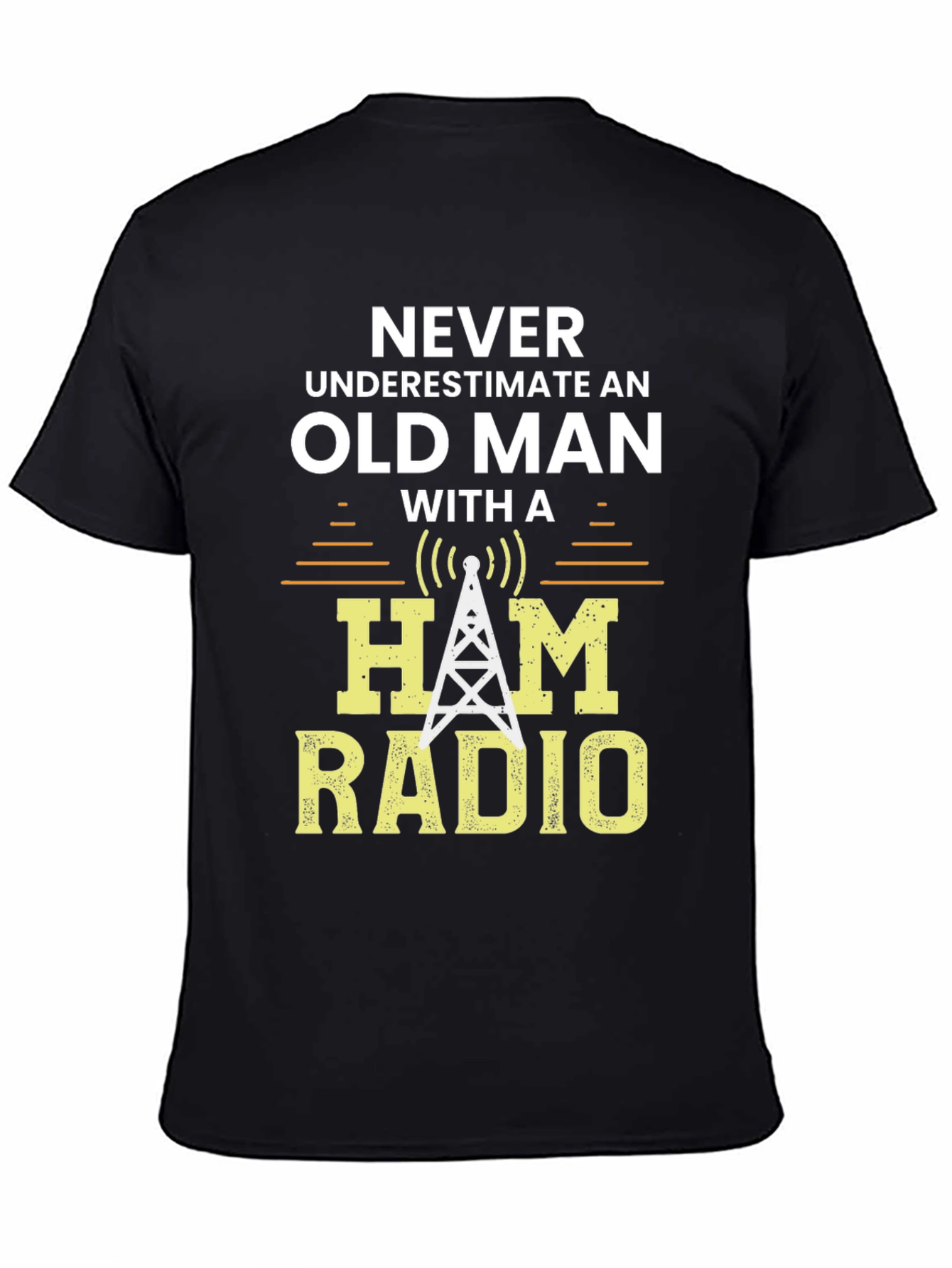 Ham Radio Old Man Graphic T-Shirt