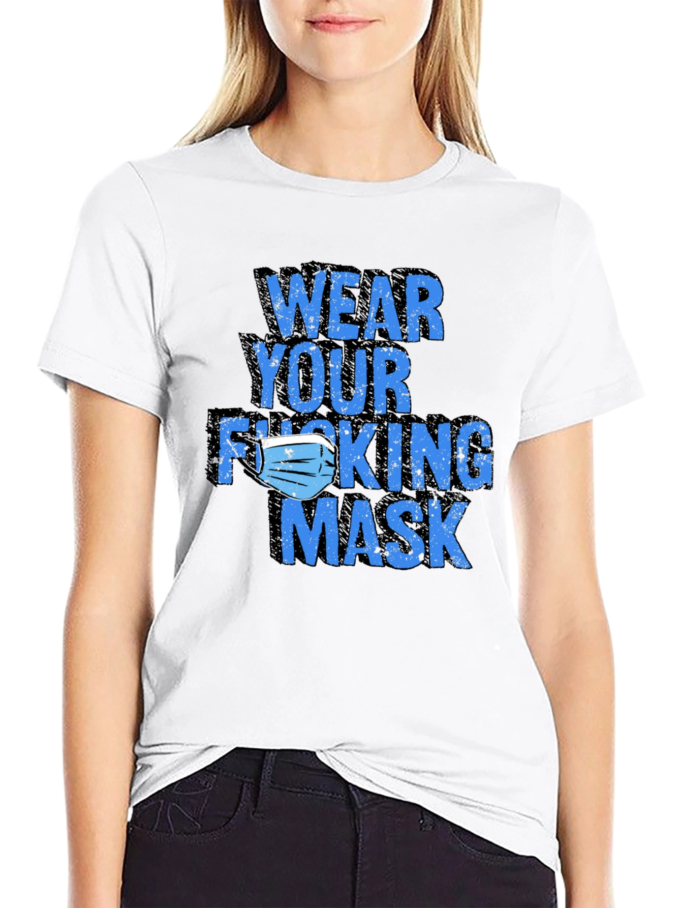 Wear Your Mask Graphic Tee - Black