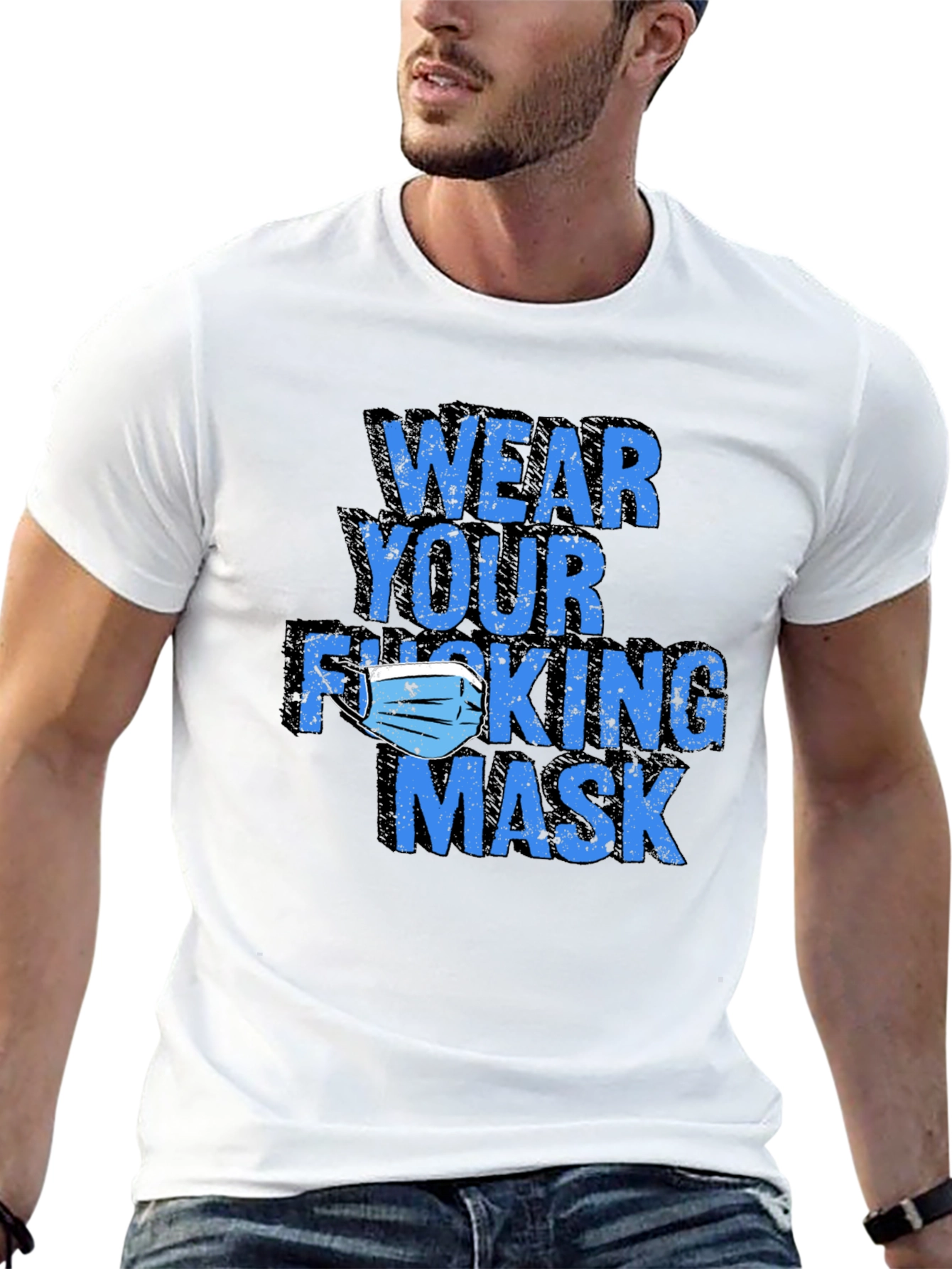 Wear Your Mask Graphic Tee - Black