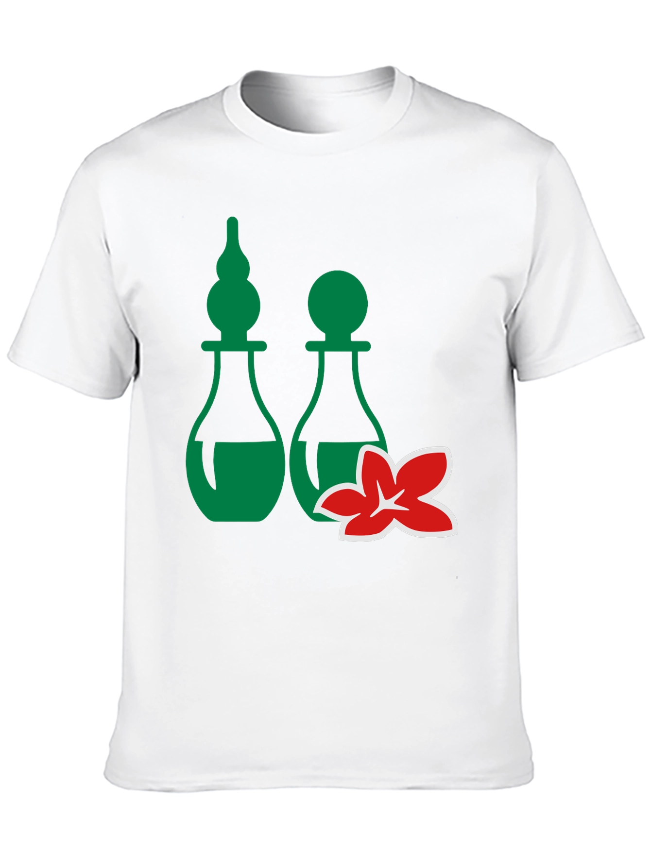 Spa Bottles & Flower Graphic Tee