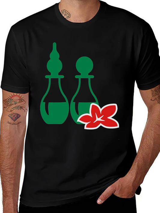 Spa Bottles & Flower Graphic Tee