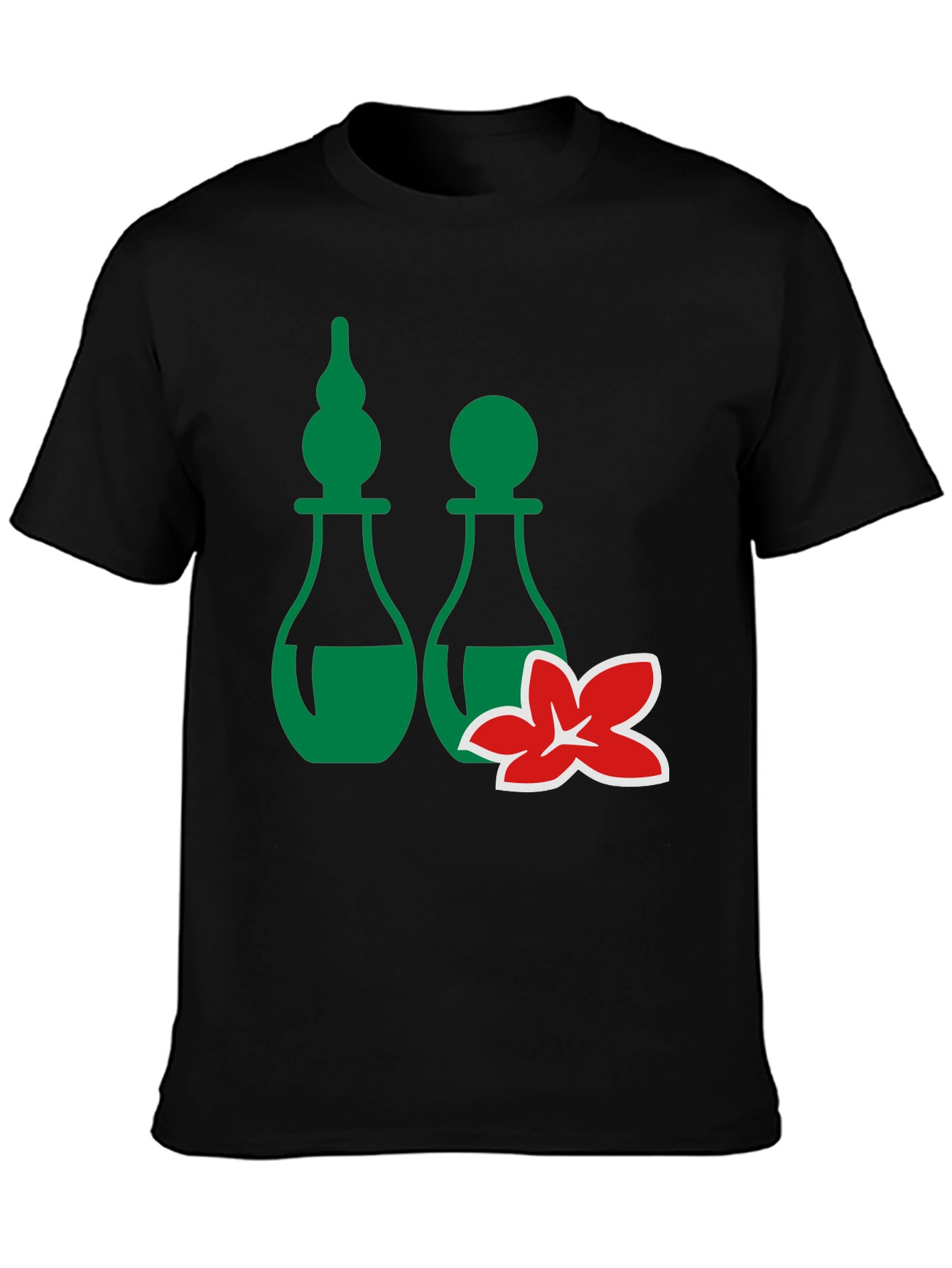 Spa Bottles & Flower Graphic Tee