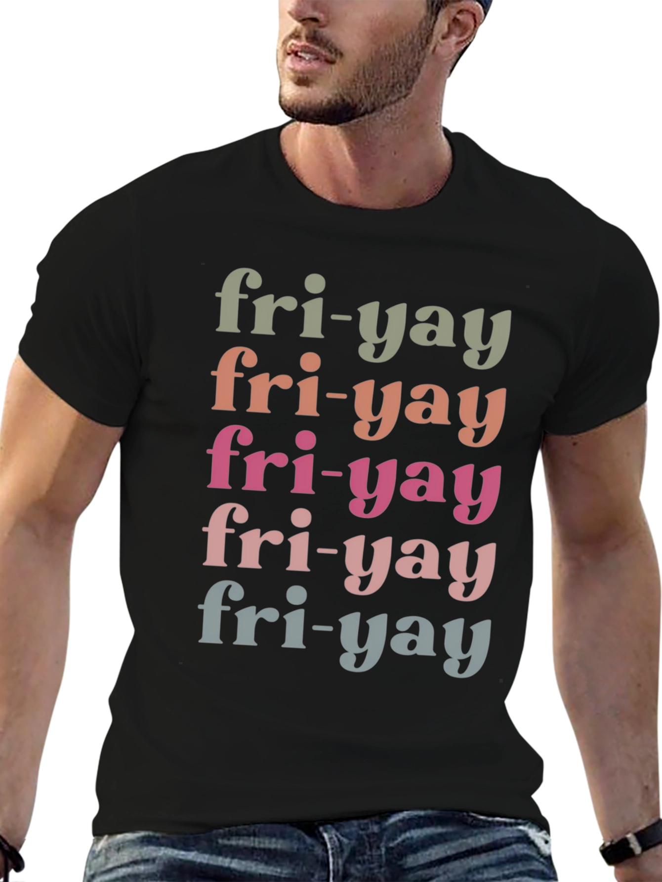 Fri-yay Graphic Tee - Mens Black T-Shirt
