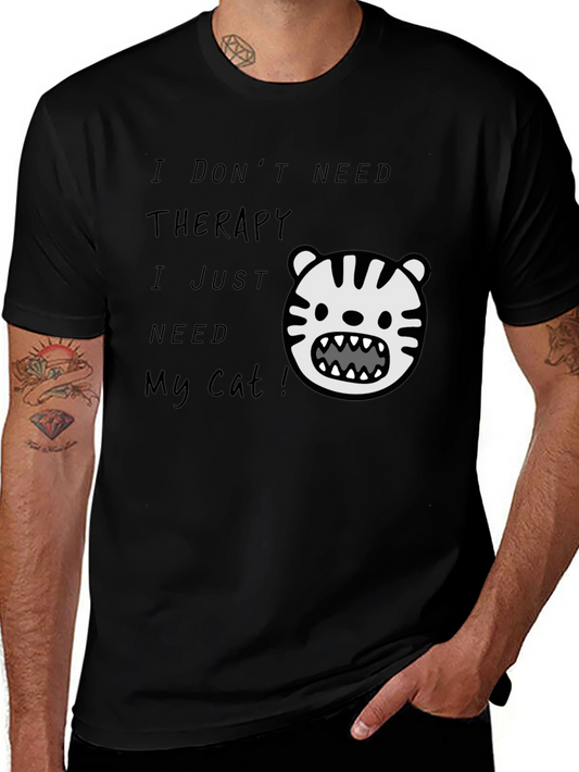 Therapy Cat T-Shirt - Unisex Cotton Tee
