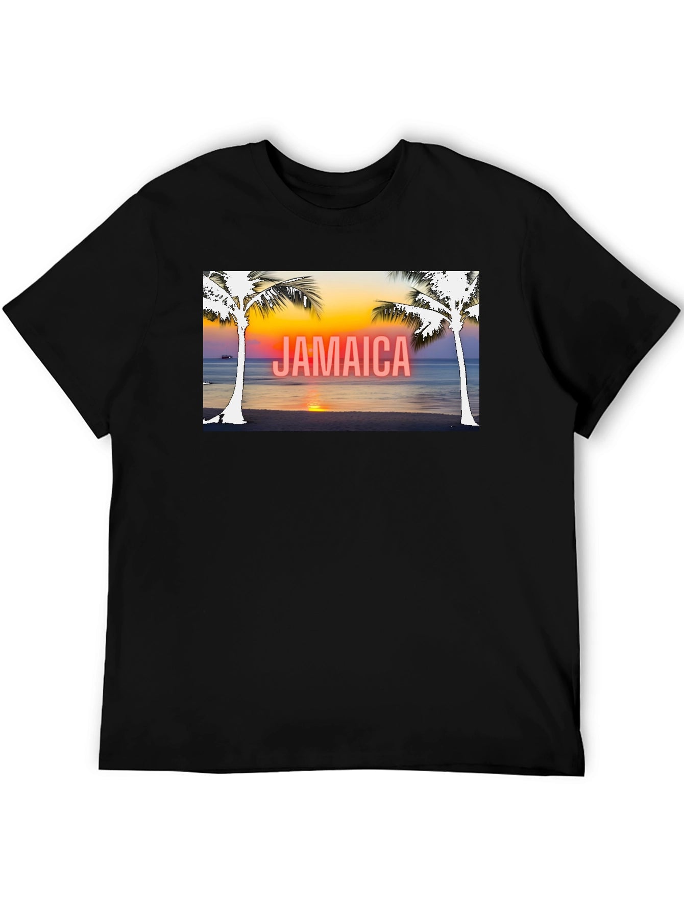 Jamaica Palm Sunset Graphic Tee