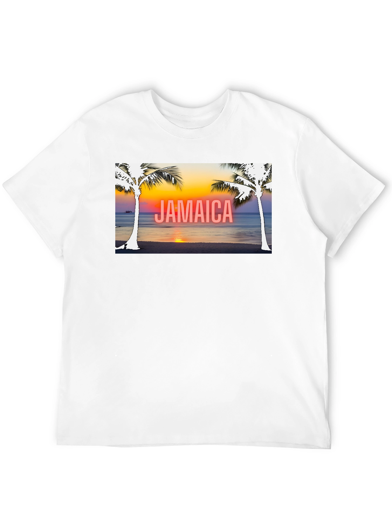 Jamaica Palm Sunset Graphic Tee