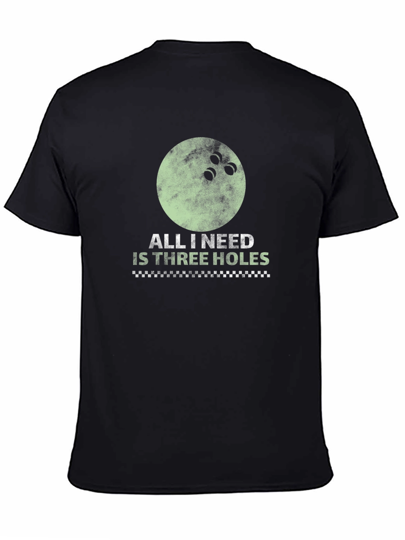 Three Holes Bowling T-Shirt - Funny Bowling Ball Tee
