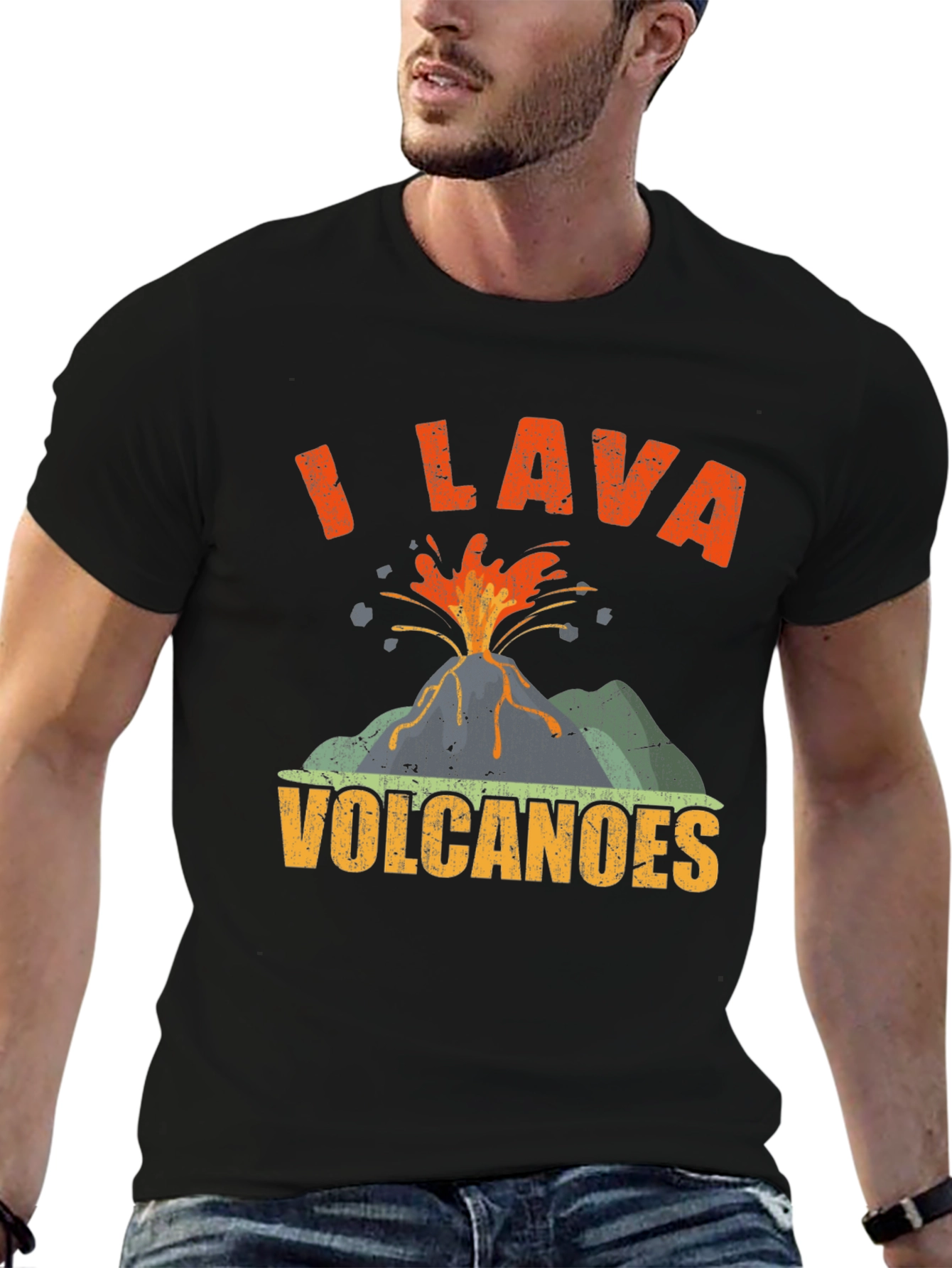 I Lava Volcanoes T-Shirt Funny Volcano Graphic Tee