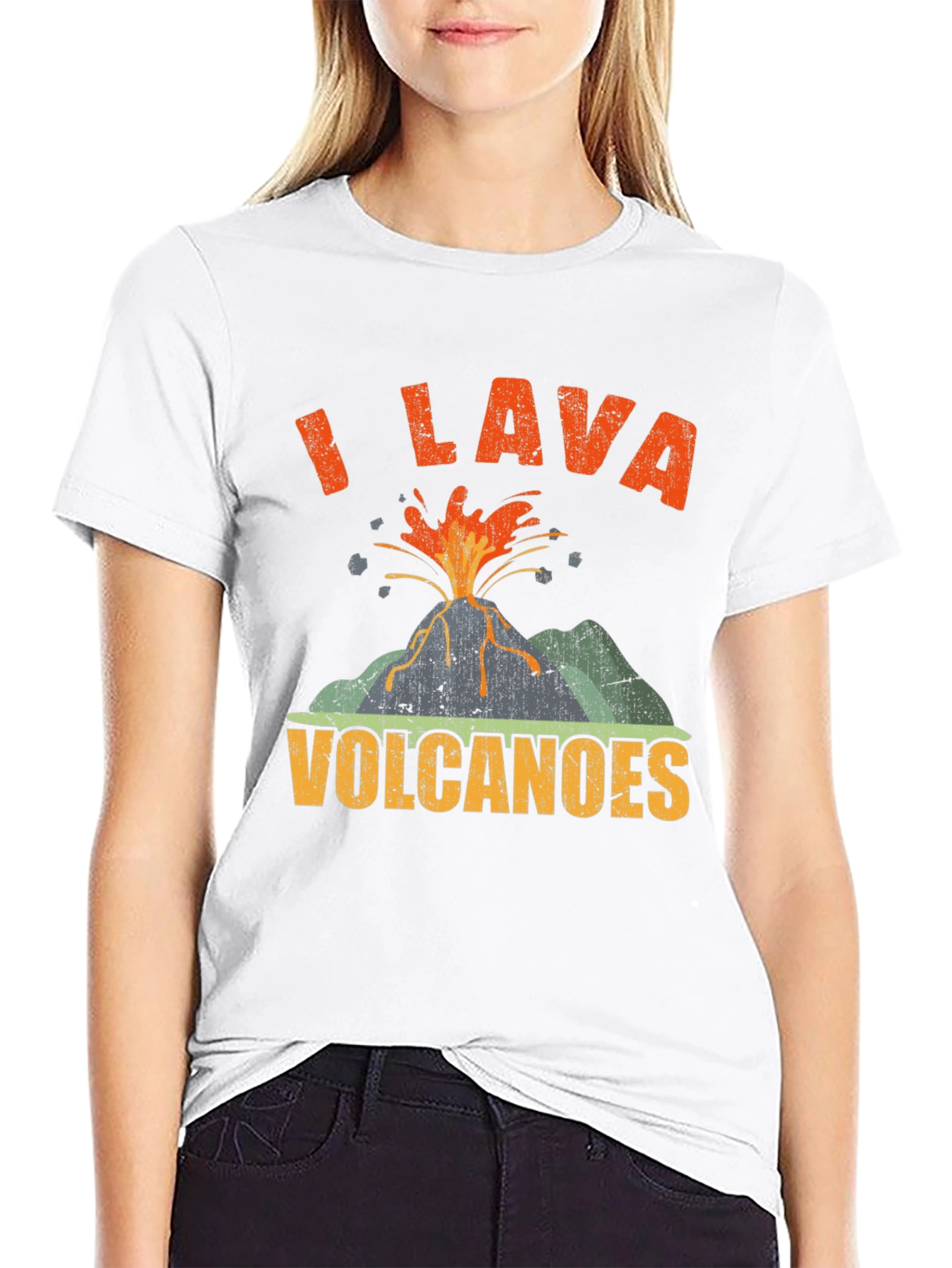 I Lava Volcanoes T-Shirt Funny Volcano Graphic Tee