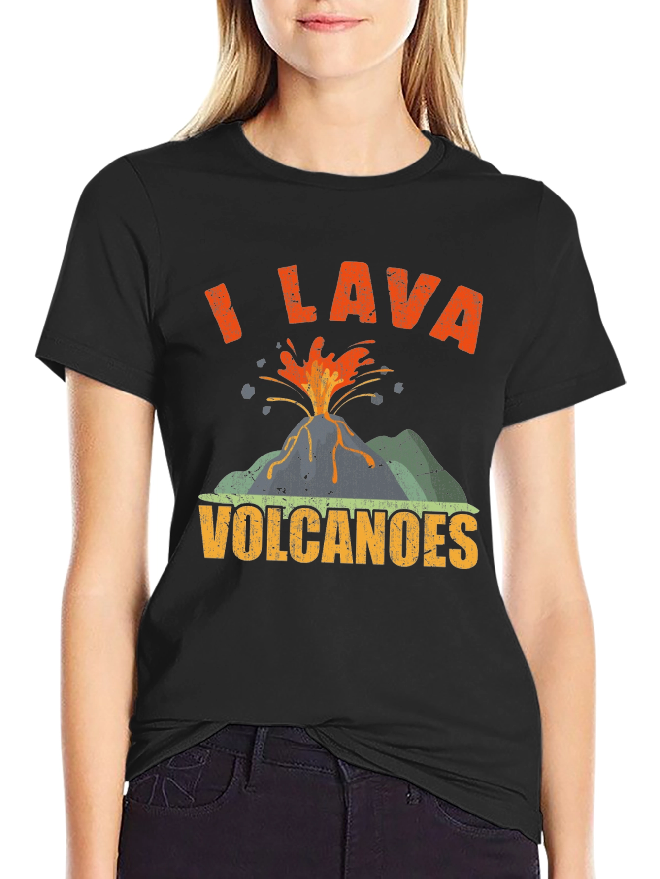 I Lava Volcanoes T-Shirt Funny Volcano Graphic Tee