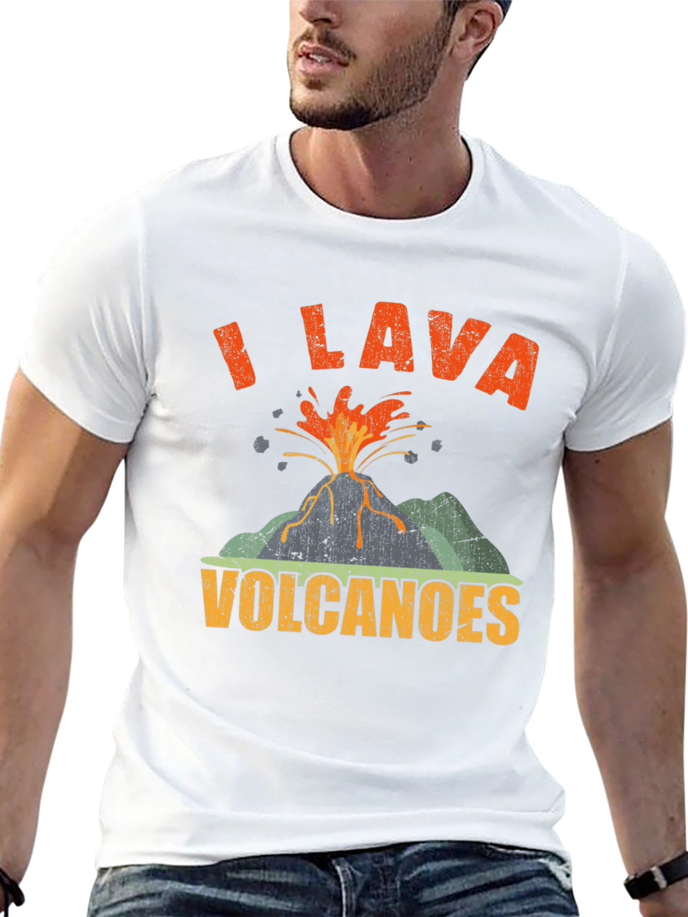 I Lava Volcanoes T-Shirt Funny Volcano Graphic Tee