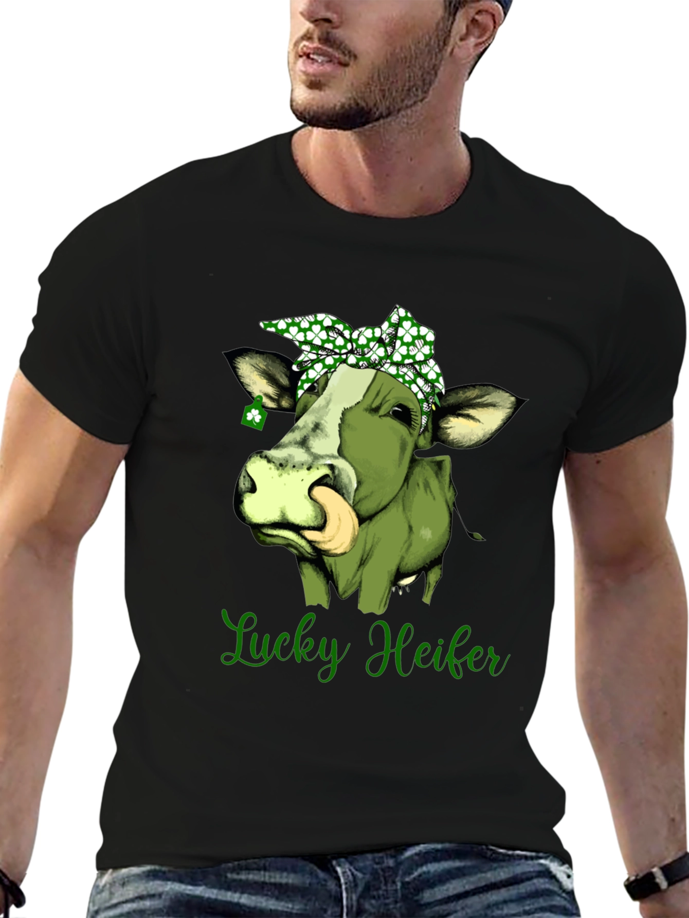 Lucky Heifer St. Patricks Day Graphic Tee