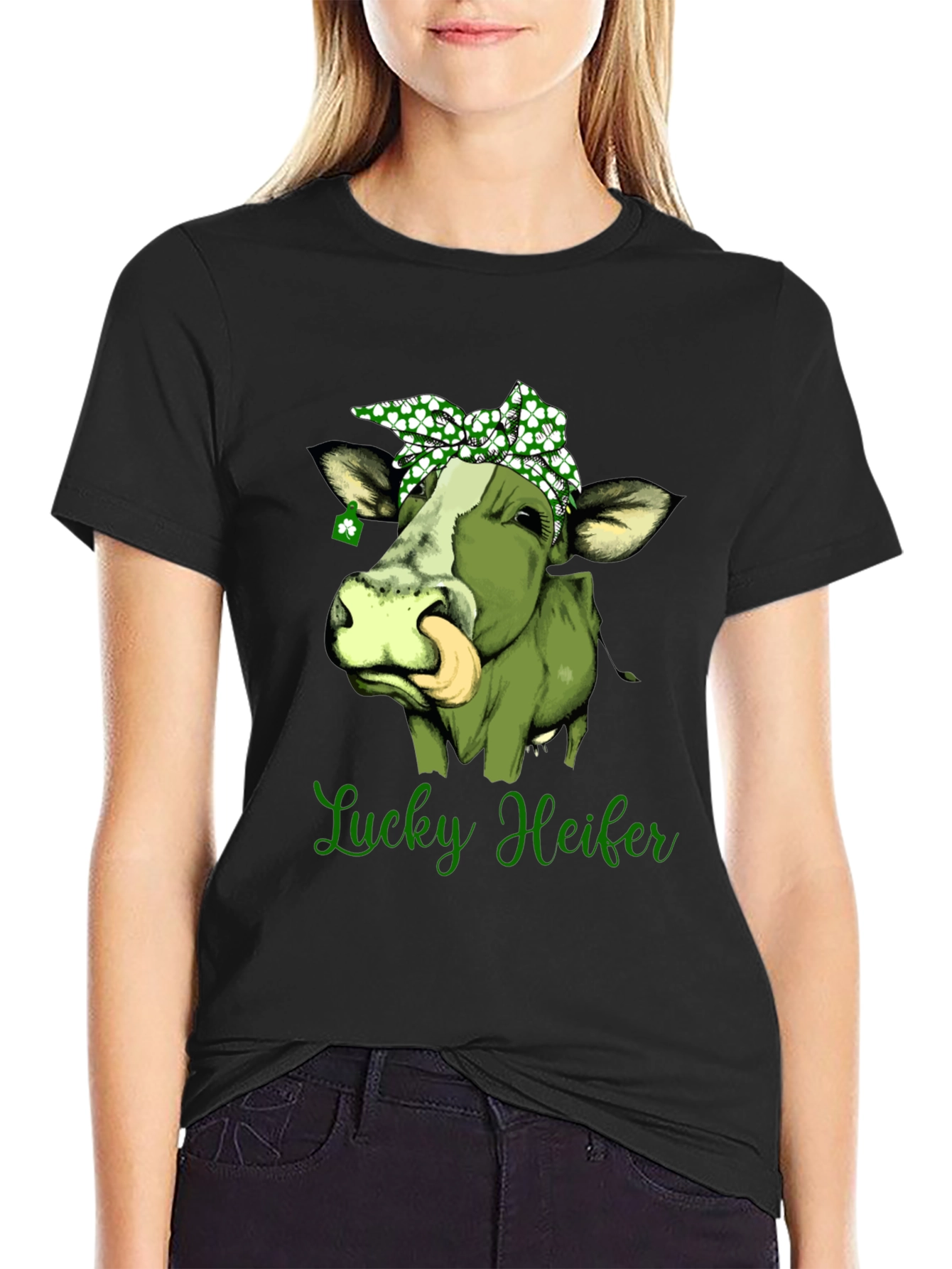 Lucky Heifer St. Patricks Day Graphic Tee