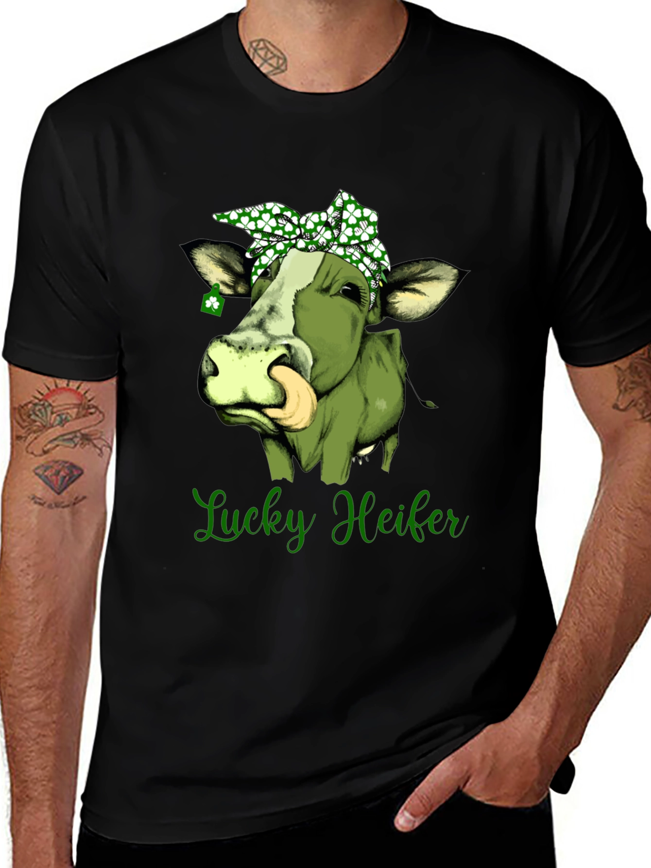 Lucky Heifer St. Patricks Day Graphic Tee