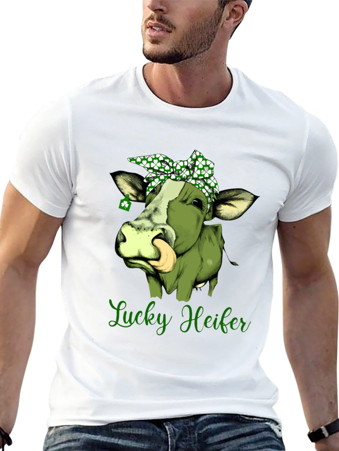 Lucky Heifer St. Patricks Day Graphic Tee