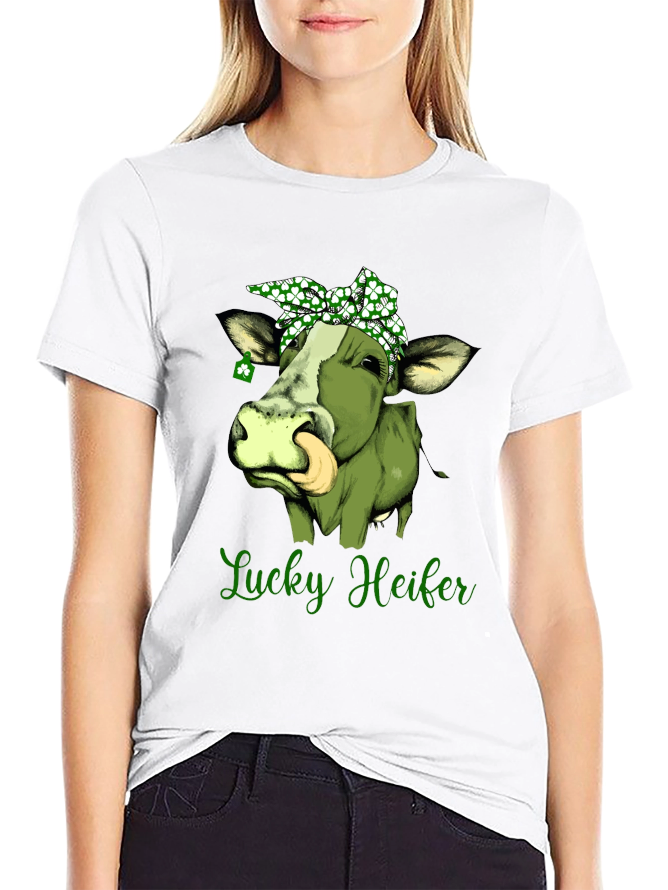 Lucky Heifer St. Patricks Day Graphic Tee