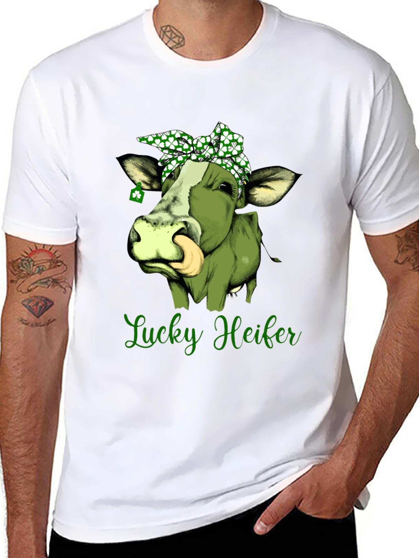 Lucky Heifer St. Patricks Day Graphic Tee