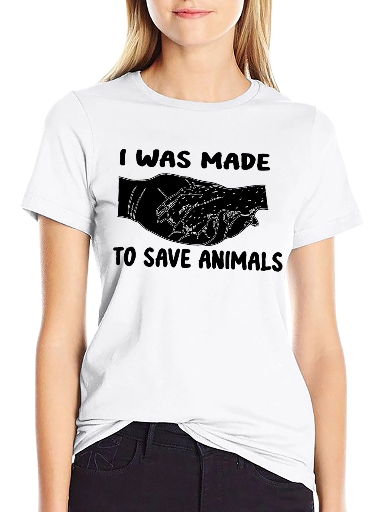 I Was Made To Save Animals Graphic Tee