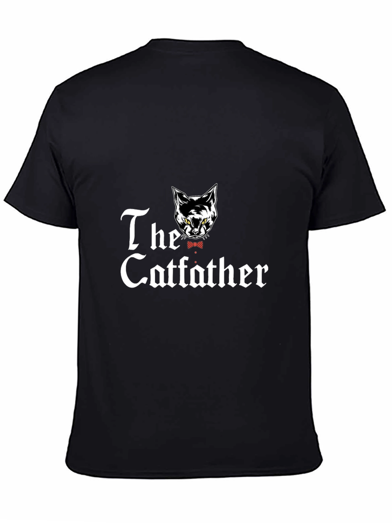 The Catfather T-Shirt -  Mens Black Tee