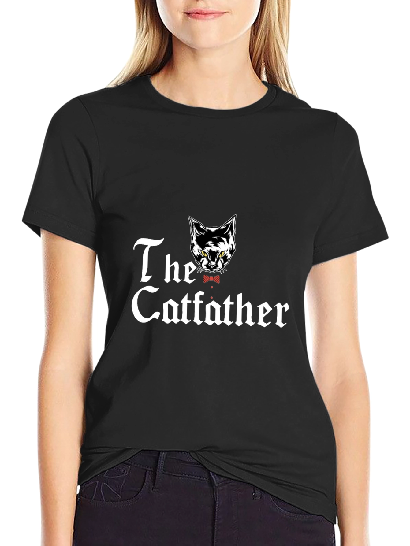 The Catfather T-Shirt -  Mens Black Tee