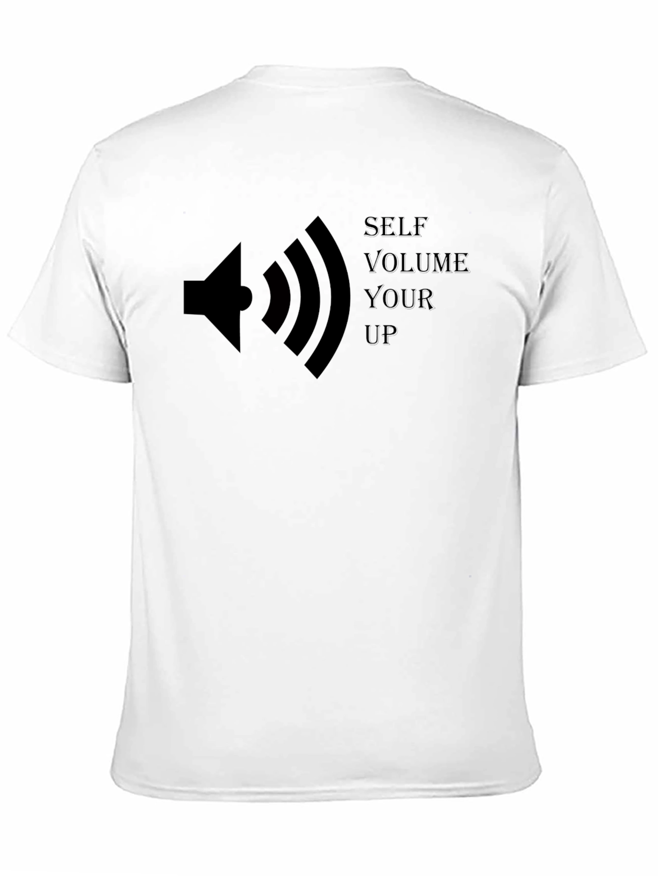 Self Volume Up Graphic Tee - Black T-Shirt