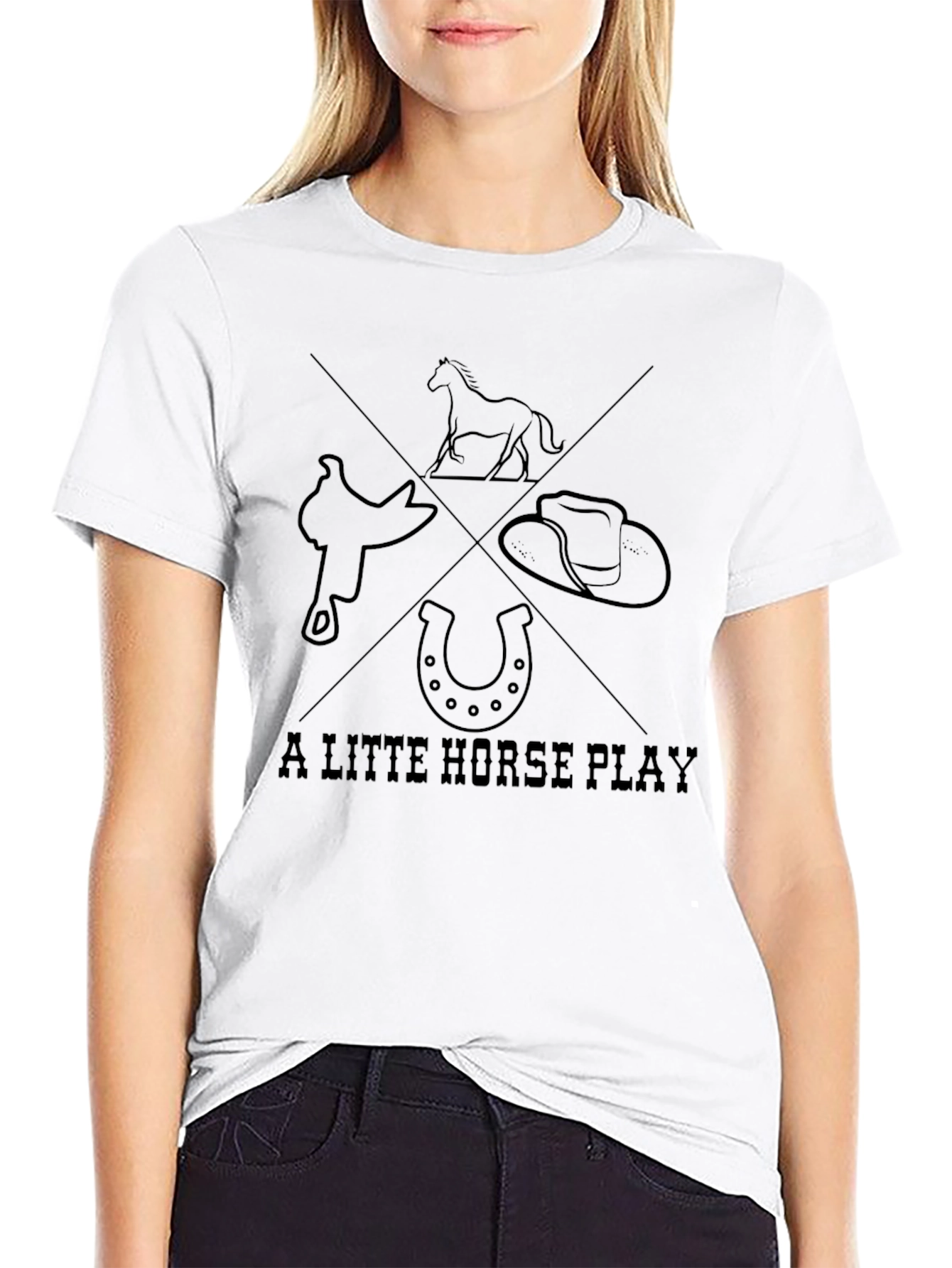 A Little Horse Play Graphic Tee