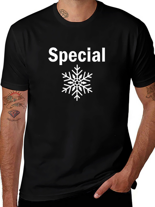 Special Snowflake Graphic Tee - Black Cotton T-Shirt