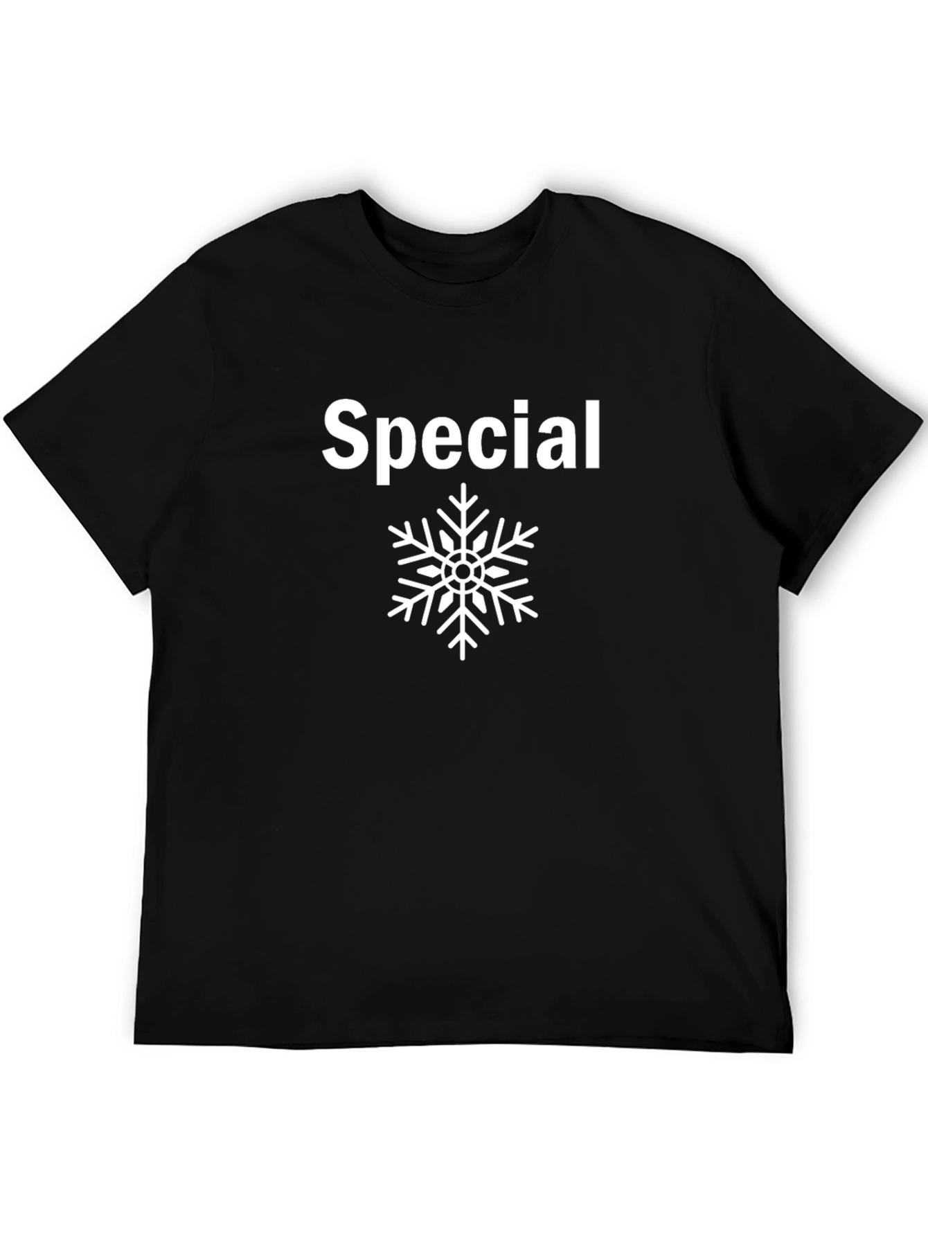 Special Snowflake Graphic Tee - Black Cotton T-Shirt