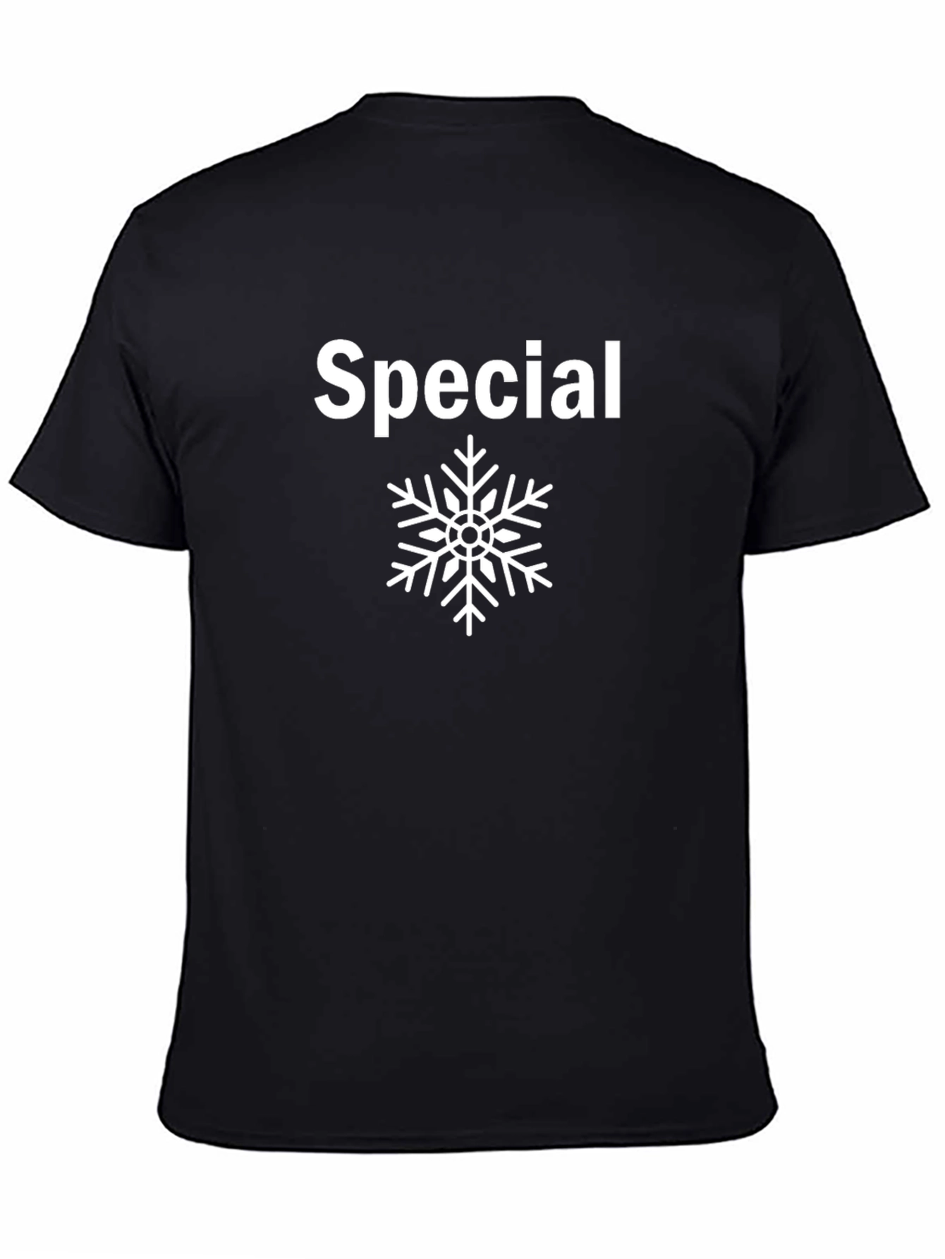 Special Snowflake Graphic Tee - Black Cotton T-Shirt
