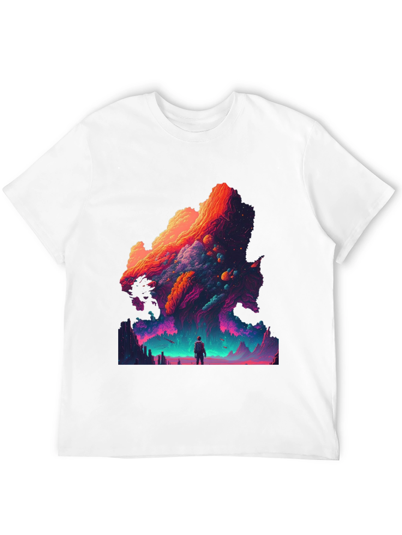 Cosmic Dreamscape Graphic Tee - Vivid Print