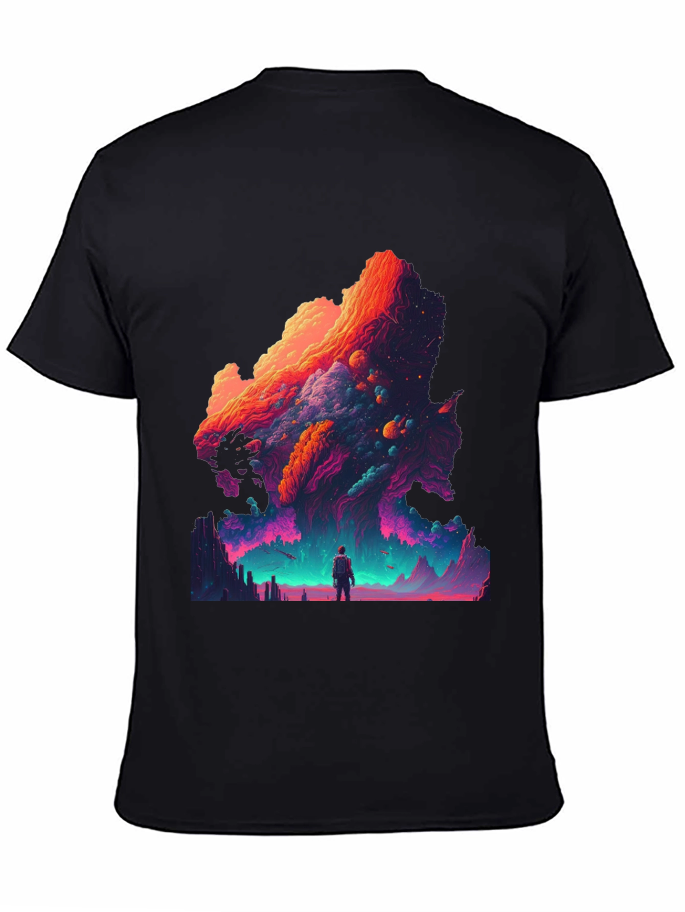 Cosmic Dreamscape Graphic Tee - Vivid Print