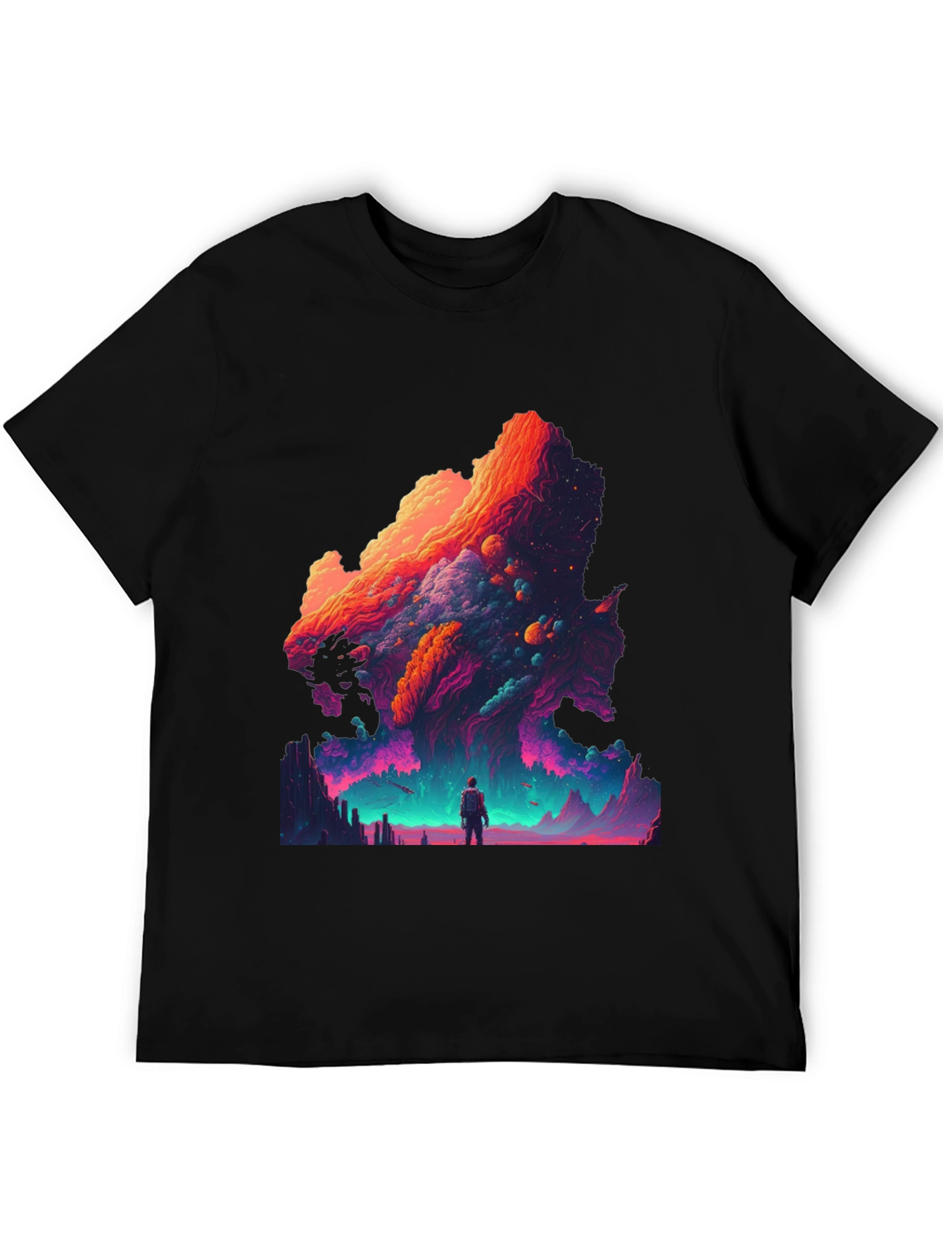 Cosmic Dreamscape Graphic Tee - Vivid Print