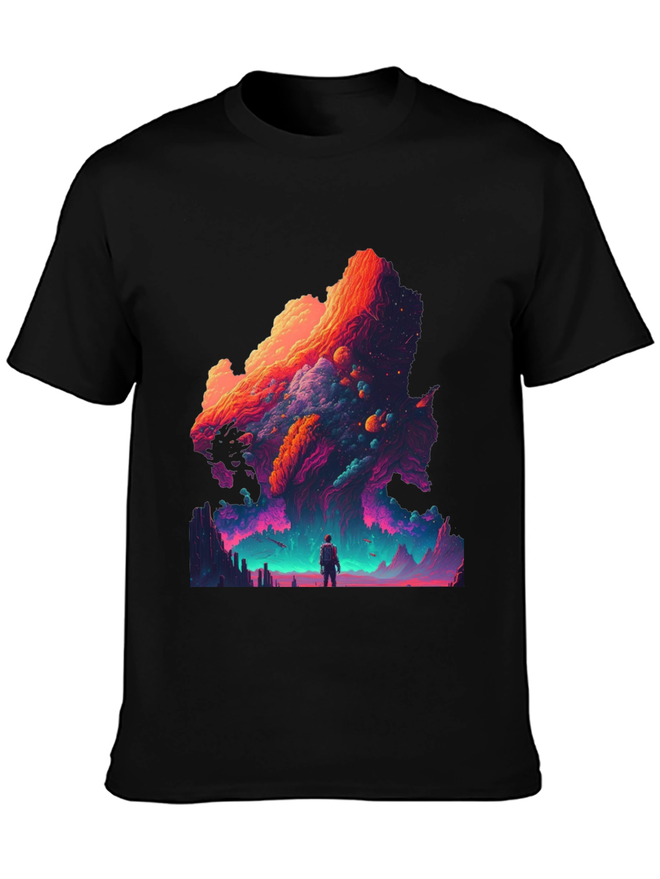 Cosmic Dreamscape Graphic Tee - Vivid Print