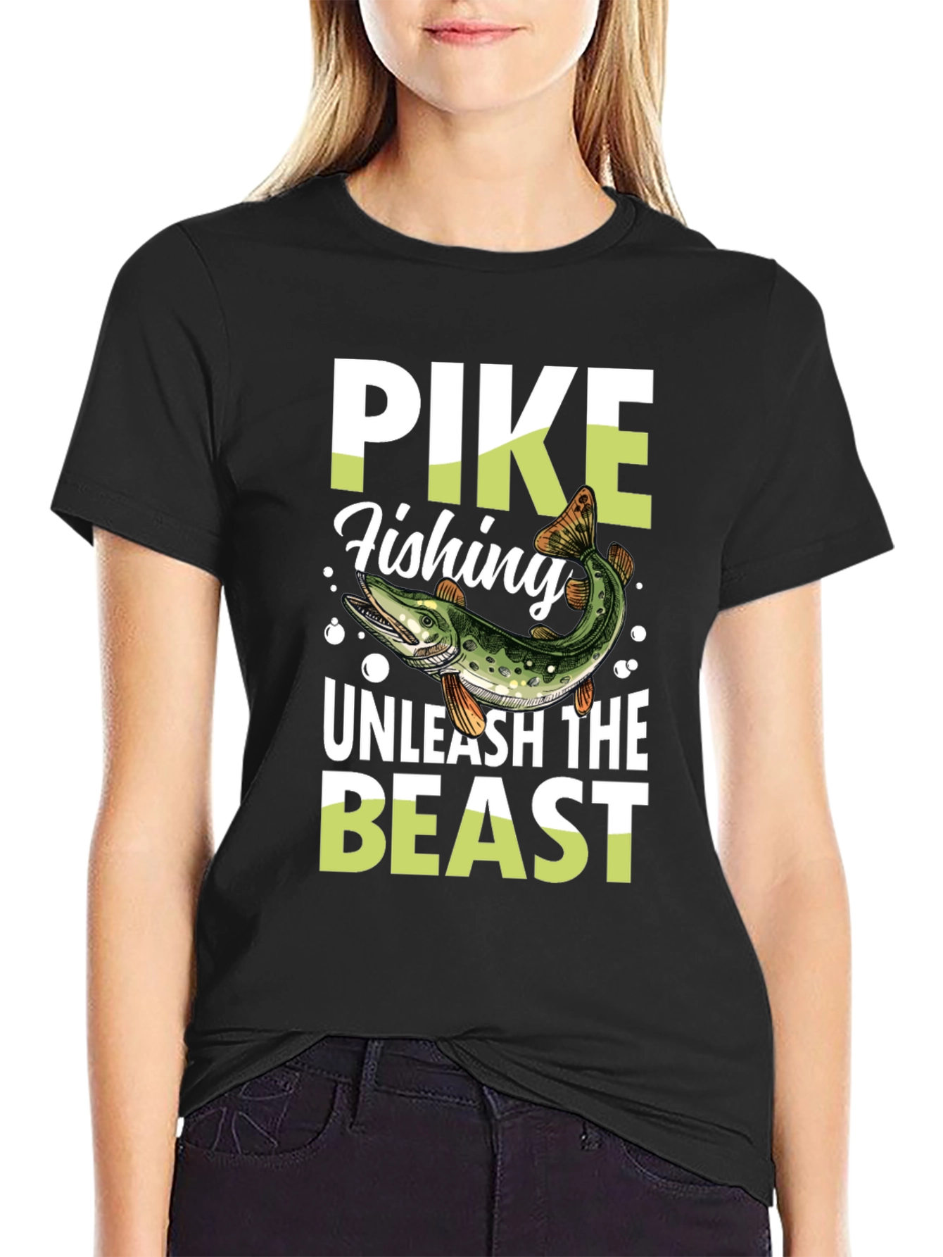 Pike Fishing Unleash the Beast T-Shirt