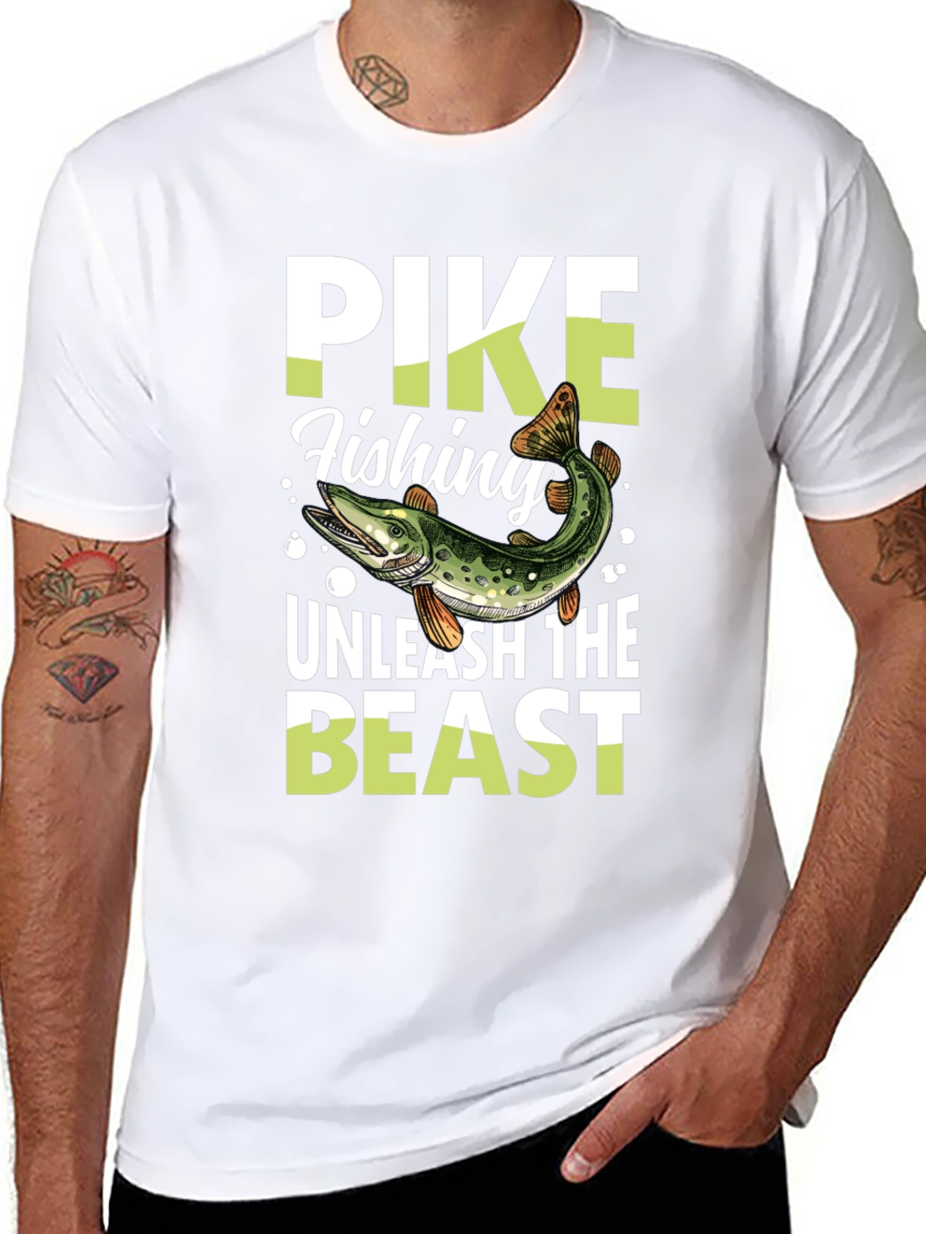 Pike Fishing Unleash the Beast T-Shirt