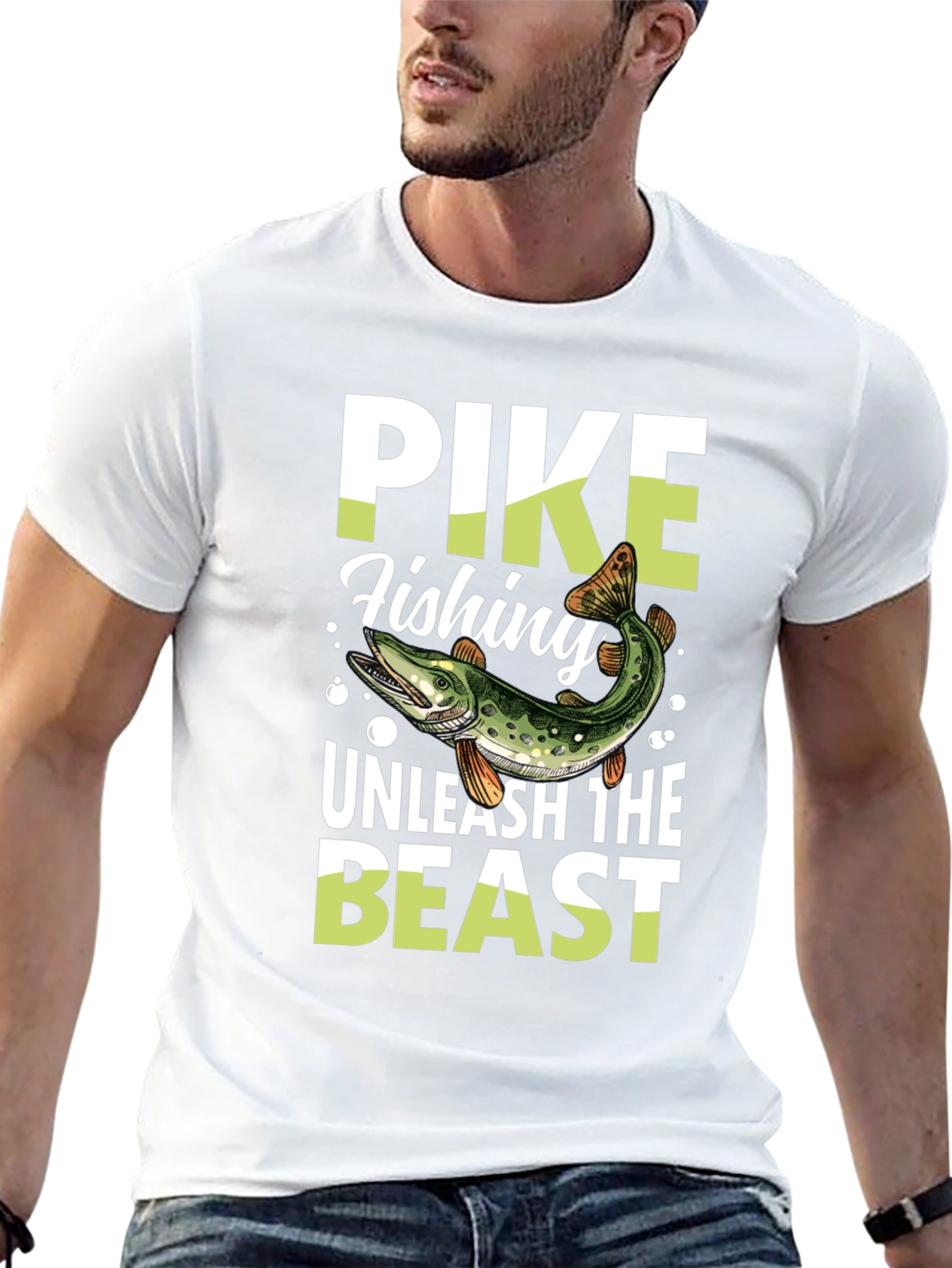 Pike Fishing Unleash the Beast T-Shirt