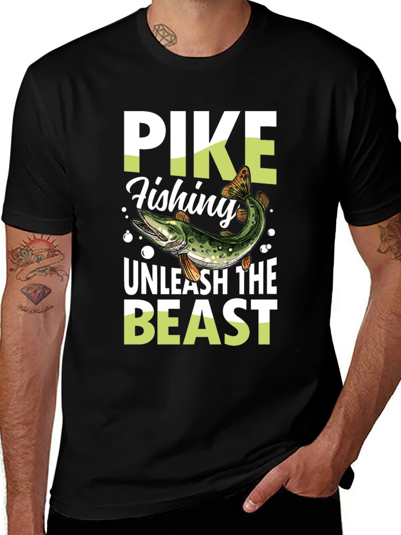 Pike Fishing Unleash the Beast T-Shirt